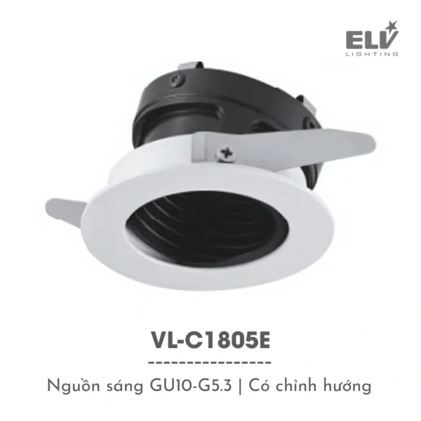 Chóa Đèn Âm Trần Chiếu Tỏa ELV - VL-C1805E
