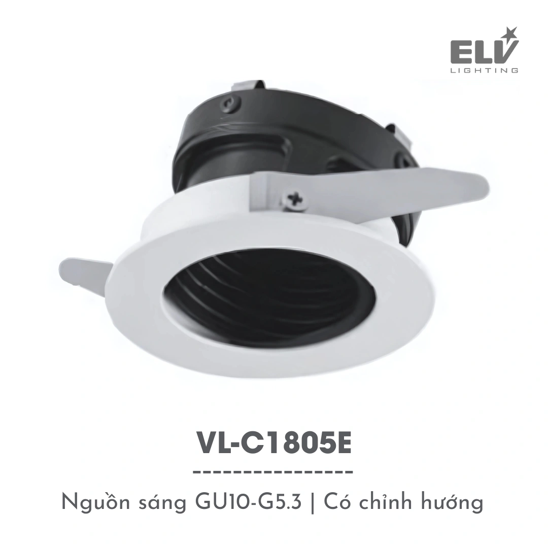 Choa Den Am Tran Chieu Toa ELV VL C1805E Chóa Đèn Âm Trần Chiếu Tỏa ELV - VL-C1805E
