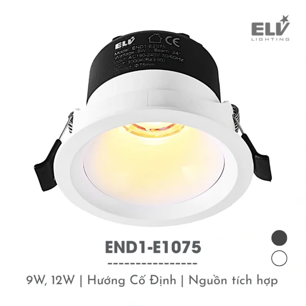 Đèn Led Âm Trần ELV - END1-E1075