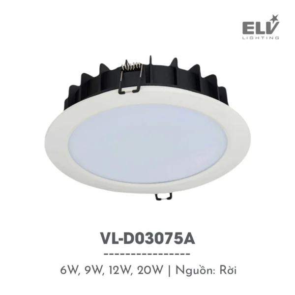 Đèn Led Âm Trần ELV - VL-D03075A