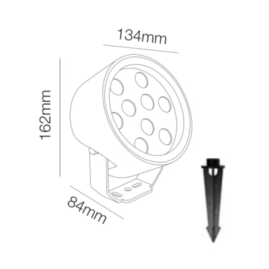Den Led Cam Co ELV CBL5811 3 Đèn Led Cắm Cỏ ELV - CBL5811 (3)
