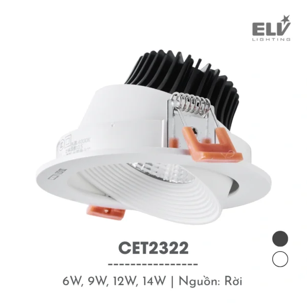 Đèn Led Chiếu Điểm Âm Trần ELV - CET2322