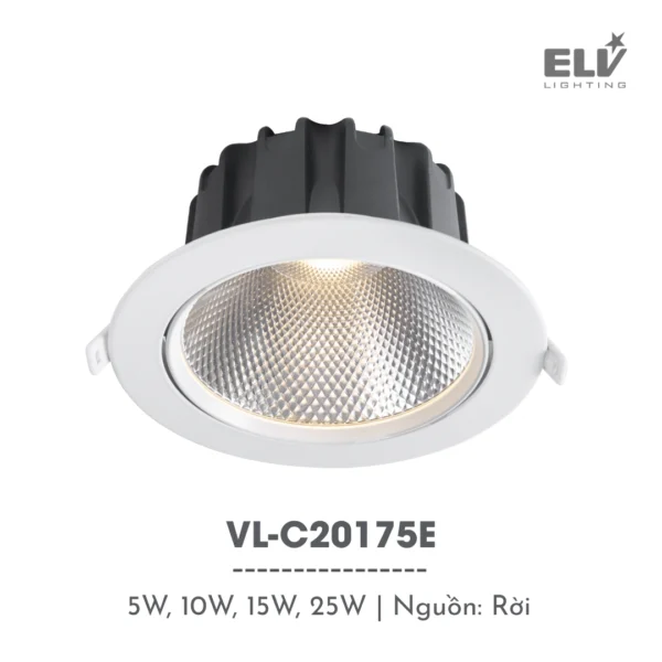 Đèn Led Chiếu Điểm Âm Trần ELV - VL-C20175E