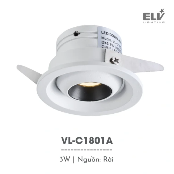 Đèn Led Chiếu Điểm Mỹ Thuật ELV -VL-C1801A