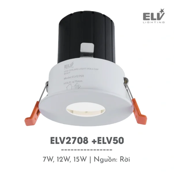 Đèn Led Module Chiếu Điểm Âm Trần ELV - ELV2708 +ELV50