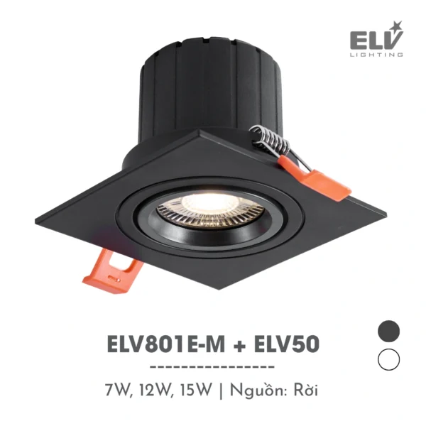 Đèn Led Module Chiếu Điểm Âm Trần ELV - ELV801E-M + ELV50