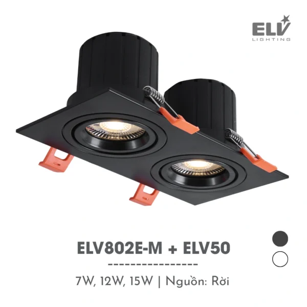 Đèn Led Module Chiếu Điểm Âm Trần ELV - ELV802E-M + ELV50