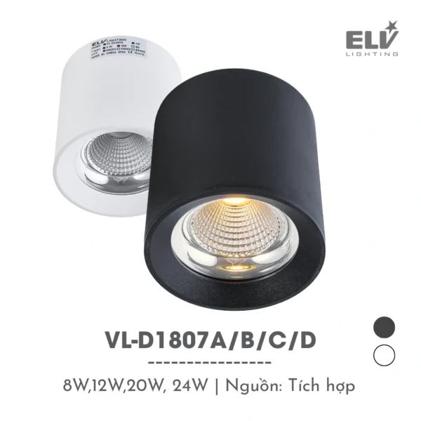 Đèn Led Ốp Trần ELV - VL-D1807