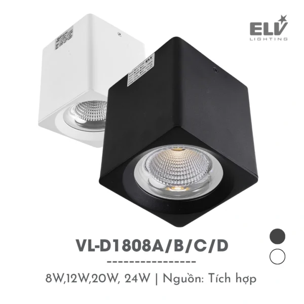 Đèn Led Ốp Trần ELV - VL-D1808