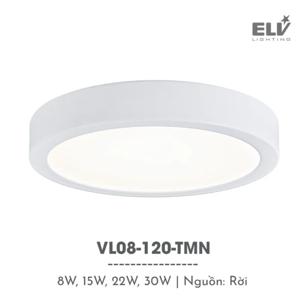 Đèn Led Ốp Trần ELV - VL08-120-TMN
