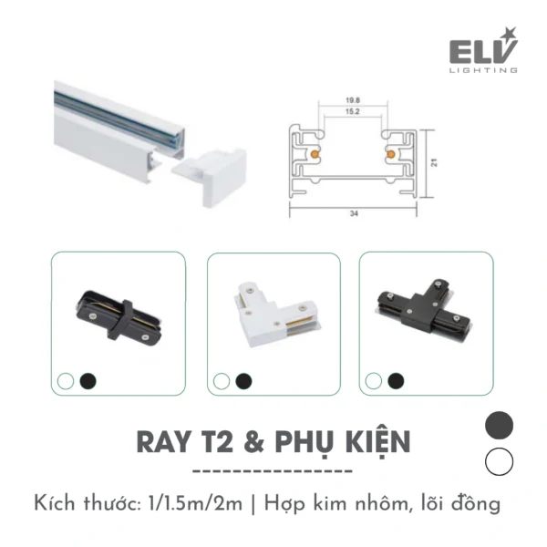 Phụ Kiện Ray T2PKR-T2