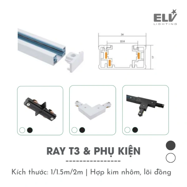 Phụ Kiện Ray T3PKR-T3