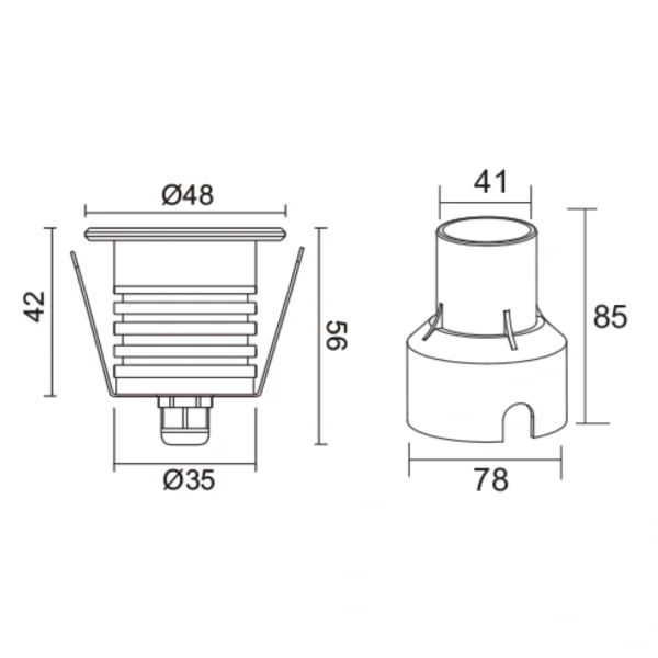 Den Led Am Dat ELV EIG04 F048S 2 Đèn Led Âm Đất ELV - EIG04-F048S - Ảnh 3