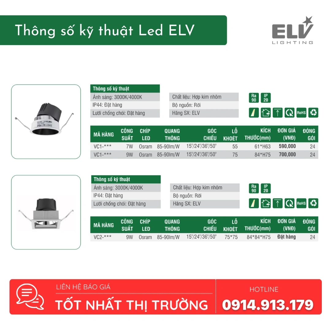 Den Led Am Tran ELV VC1 T055 Den Led Am Tran ELV VC1 T055