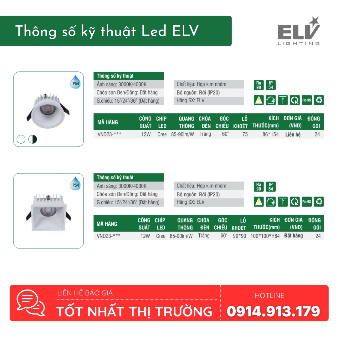 Den Led Am Tran ELV VND23 F075R 2 Den Led Am Tran ELV VND23 F075R 2